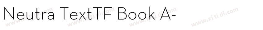 Neutra TextTF Book A字体转换